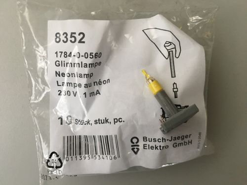 BUSCH-JAEGER Steck-Glimmlampe 8352